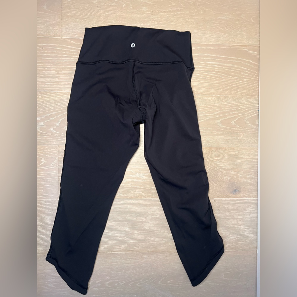 Lululemon Wunder Under Scrunched Side Mesh Leggings Black